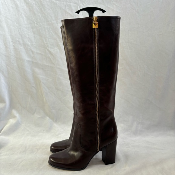 Michael Kors Knee High Tall Leather Boots - Picture 8 of 14